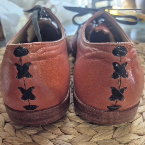 Vintage 70's Rare Handmade Leather Shoes By Small Shoemaker In New Hampshire 7.5 - Picture 6 of 7